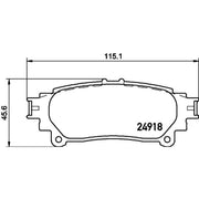 DON Rear Brake Pad Set PCP1420