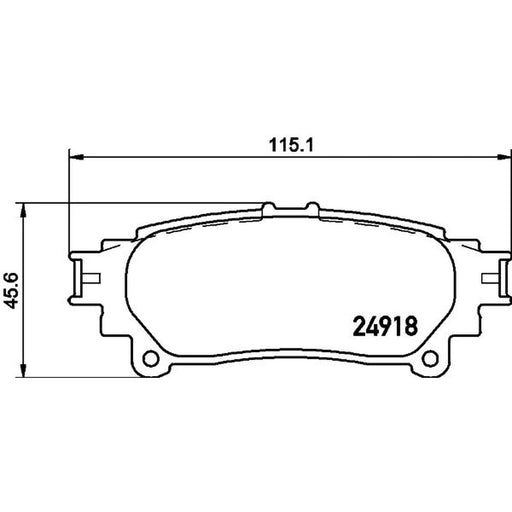 DON Rear Brake Pad Set PCP1420