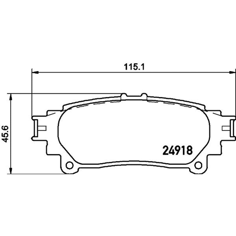 Mintex Rear Brake Pad Set MDB3104