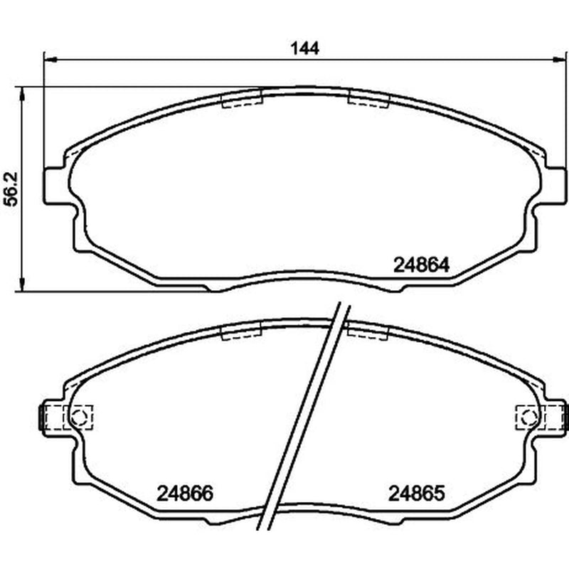 DON Front Brake Pad Set PCP1483