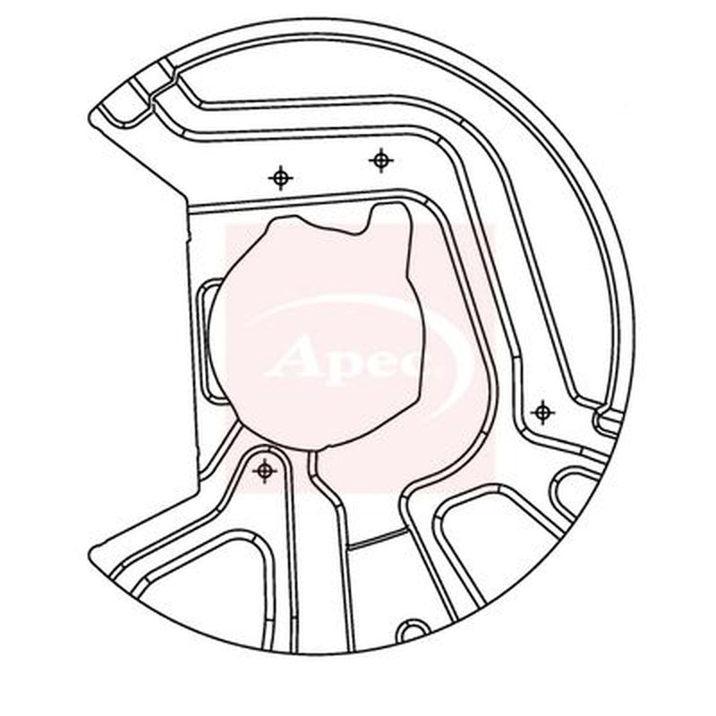 Apec Brake Disc Splash Guard Front Right ASG1072