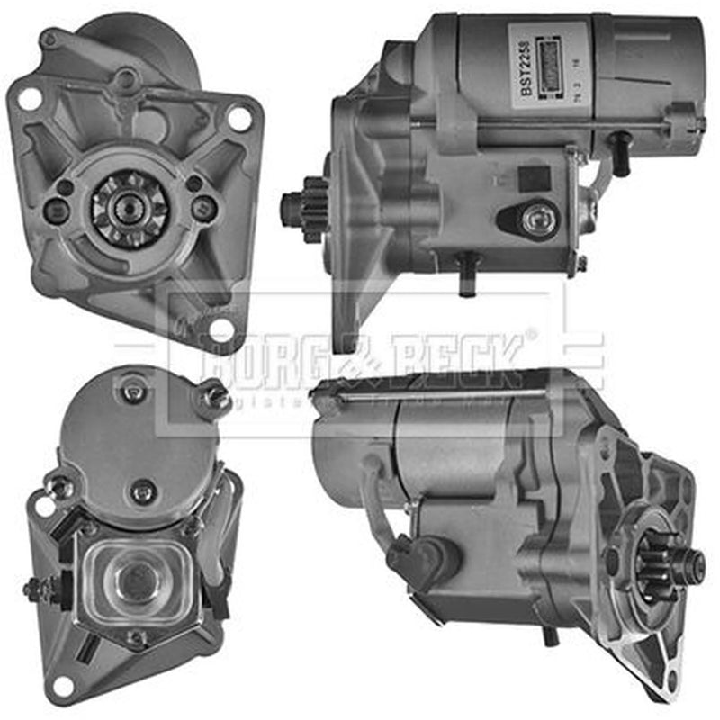 Borg & Beck Starter Motor 12V 2kW 9 Teeth BST2258