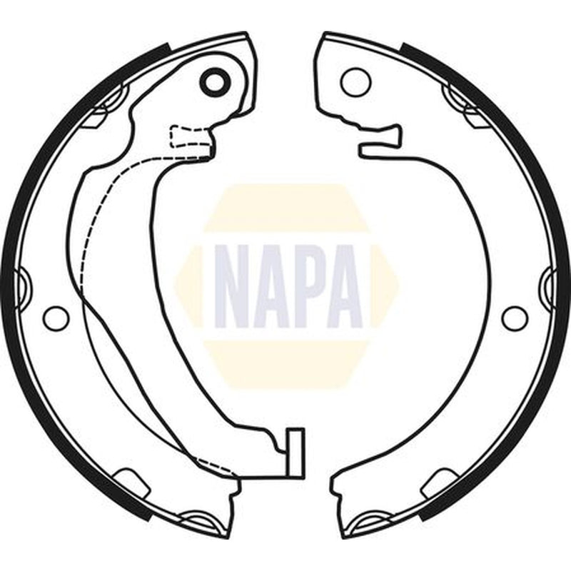 NAPA Parking Brake Shoe Set NBS5047