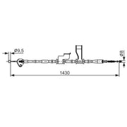 Bosch Handbrake Cable Left Rear 1 987 482 835