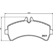 DON Rear Brake Pad Set PCP1713