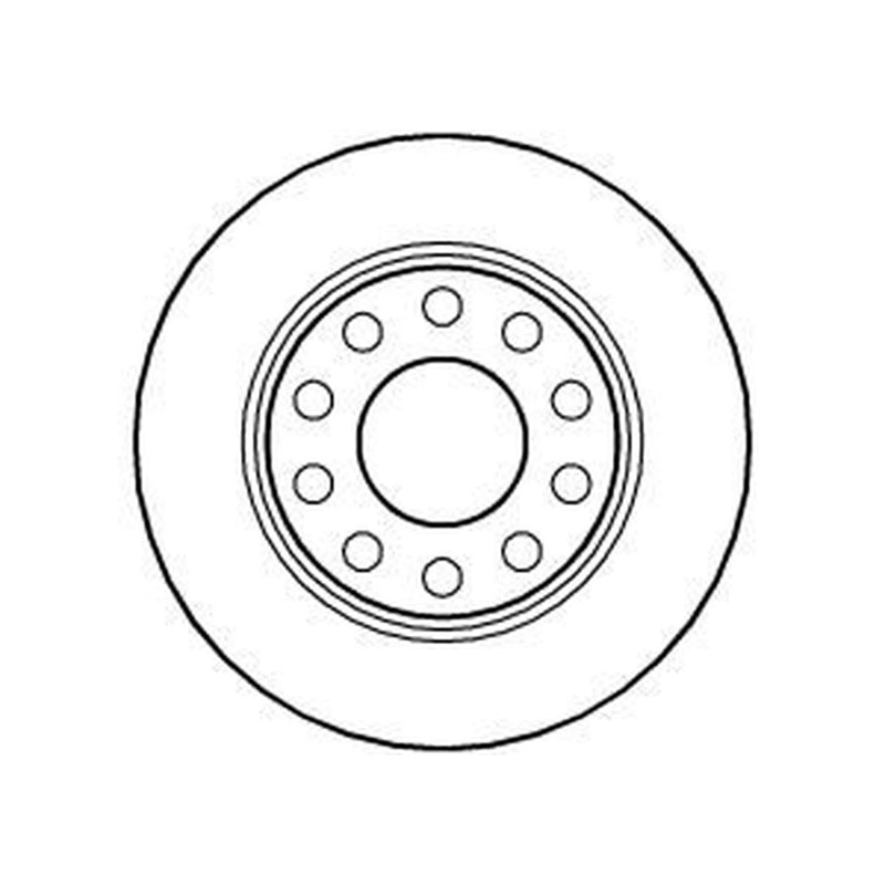 Abtex 2 x Solid Rear Brake Discs BD909S