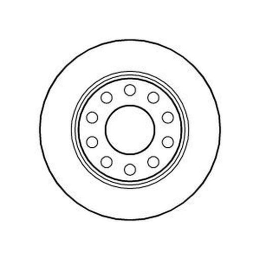Abtex 2 x Solid Rear Brake Discs BD909S