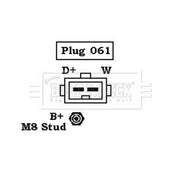Borg & Beck Car Alternator 12V BBA2244