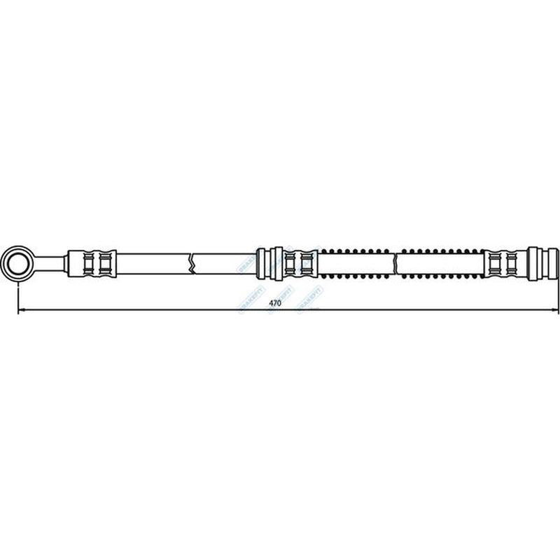Apec Brake Hydraulic Hose Line Front BHO4100