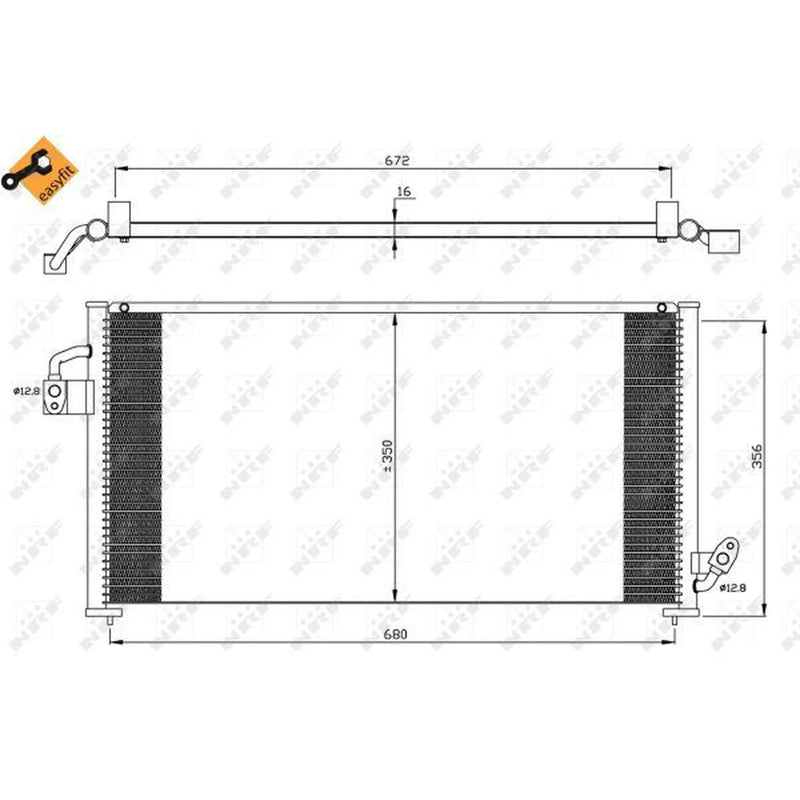NRF Air Conditioning Condenser 35523