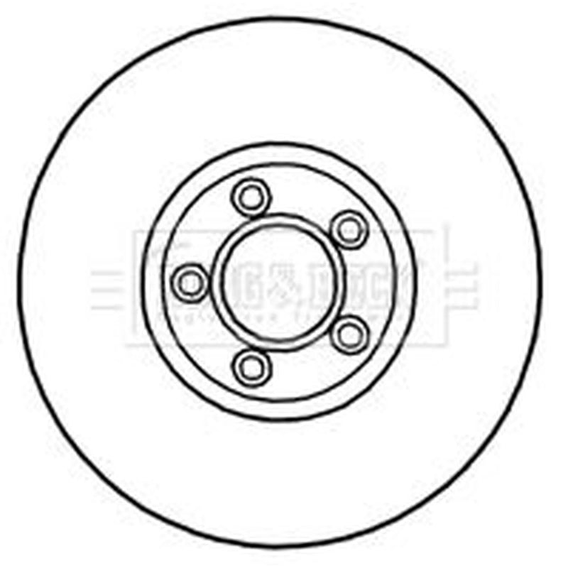 Borg & Beck 2 x Front Brake Discs BBD4691