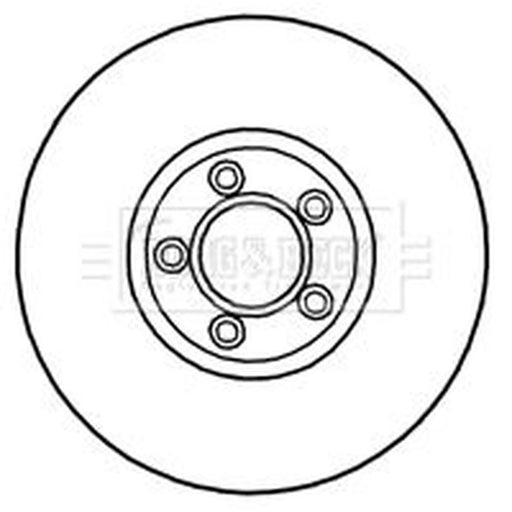 Borg & Beck 2 x Front Brake Discs BBD4691