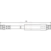 Apec Brake Hydraulic Hose Line Rear HOS3696