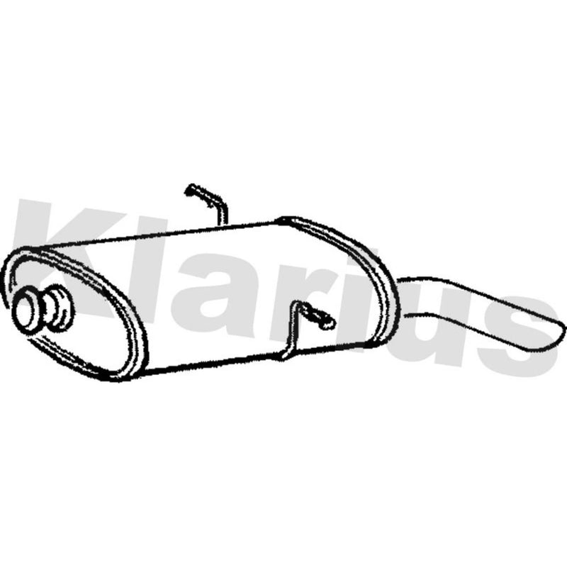Klarius Box With Tail Pipe Rear PG357X