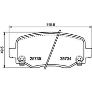 Mintex Rear Brake Pad Set MDB3790