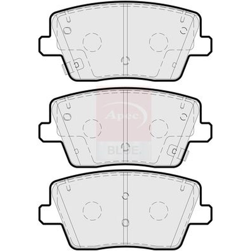 Apec Rear Brake Pad Set PD3923