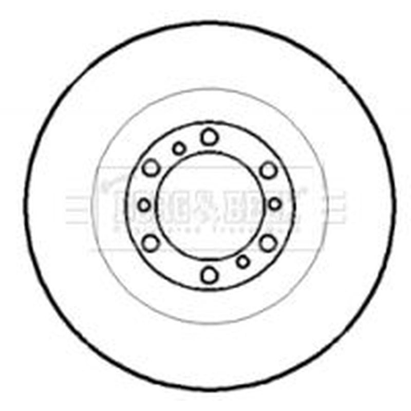 Borg & Beck 2 x Vented Front Brake Discs BBD4301