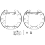 Mintex Brake Shoe Set Axle Kit MSP206