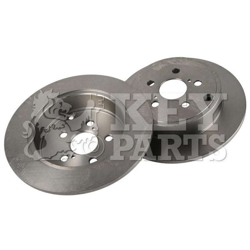 Key Parts 2 x Solid Rear Brake Discs KBD4460