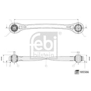 Febi Control/Trailing Arm outer 185566