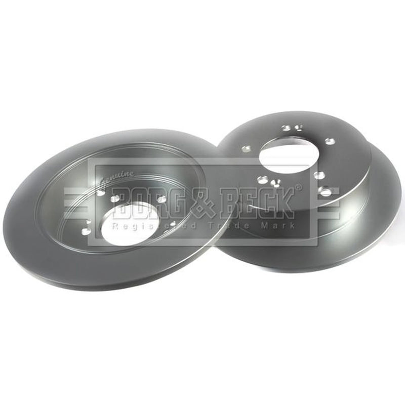 Borg & Beck 2 x Solid Rear Brake Discs BBD4366