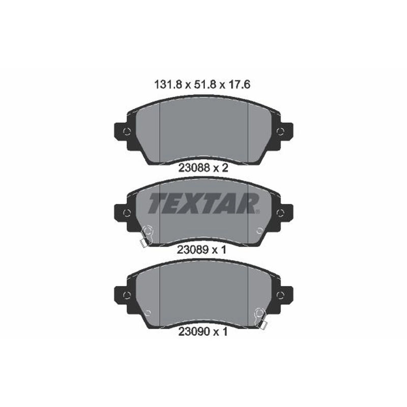 Textar Front Brake Pad Set 2308801