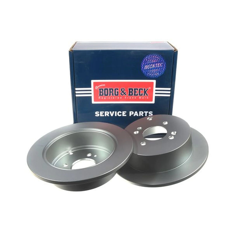 Borg & Beck 2 x Solid Rear Brake Discs BBD4578