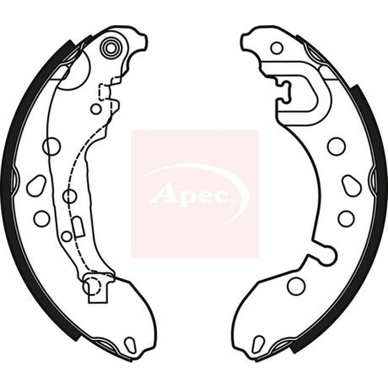 Apec Brake Shoe Set Axle Kit SHU827