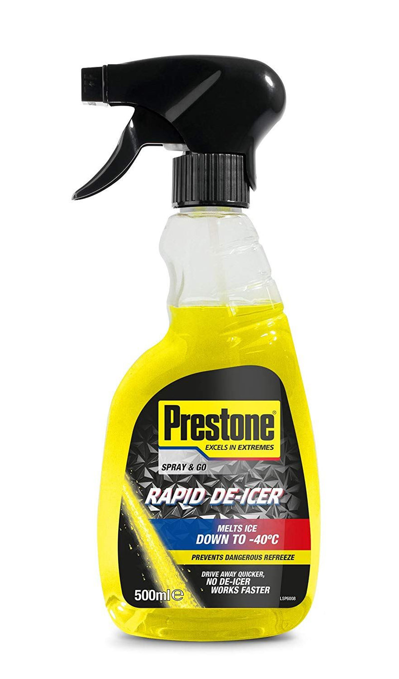 Prestone De-Icer Trigger Spray 500ml - Melts Ice to -40°C