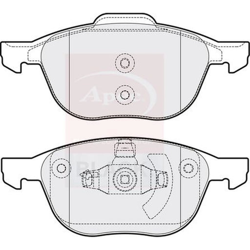 Apec Front Brake Pad Set PAD1415B