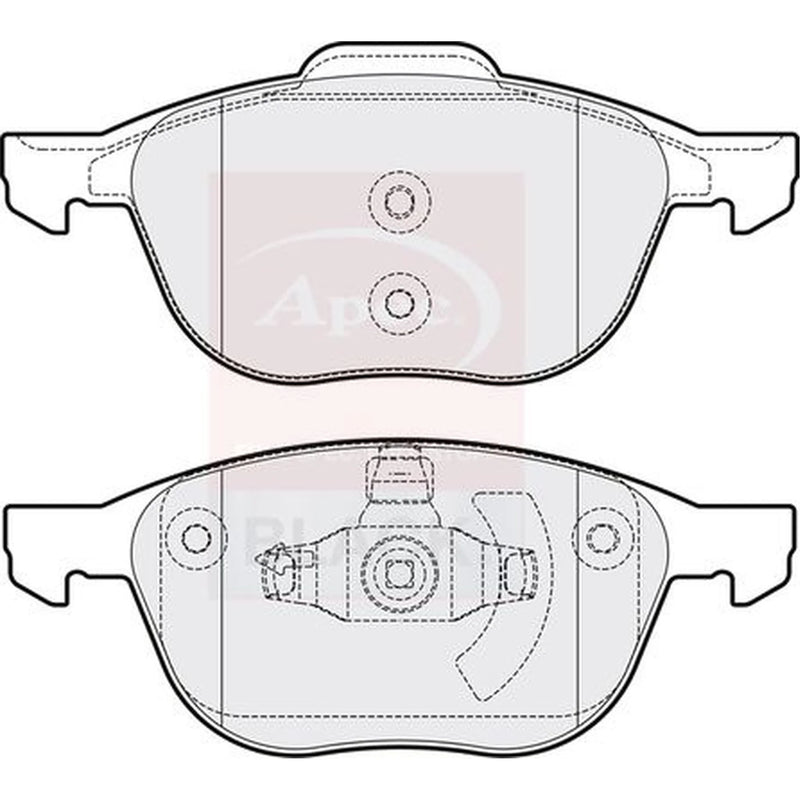 Apec Front Brake Pad Set PAD1415B