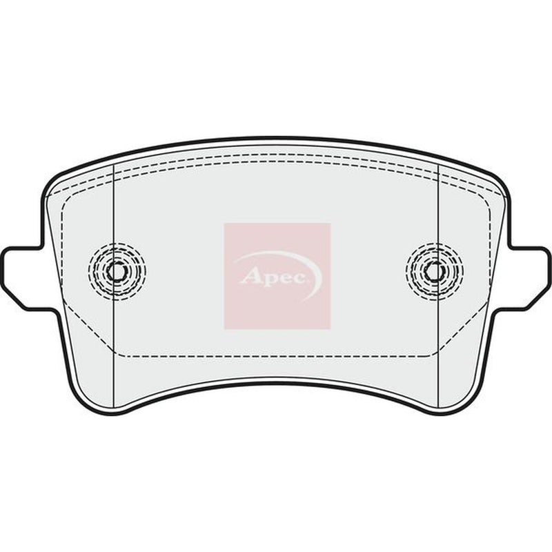 Apec Rear Brake Pad Set PAD1655