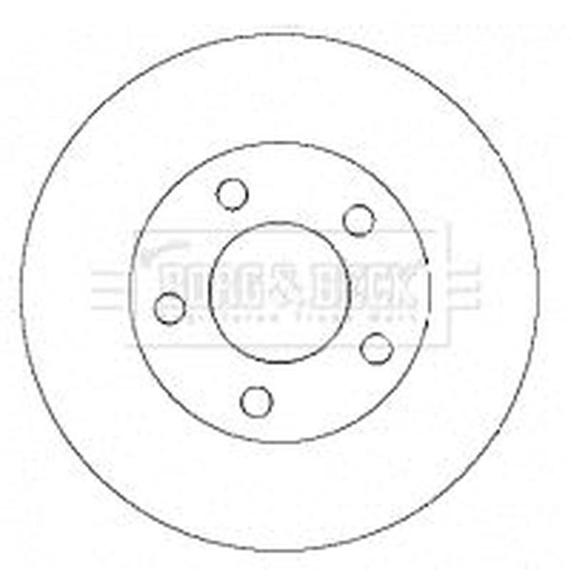 Borg & Beck 2 x Vented Front Brake Discs BBD4430