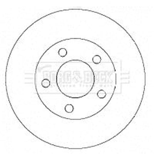 Borg & Beck 2 x Vented Front Brake Discs BBD4430
