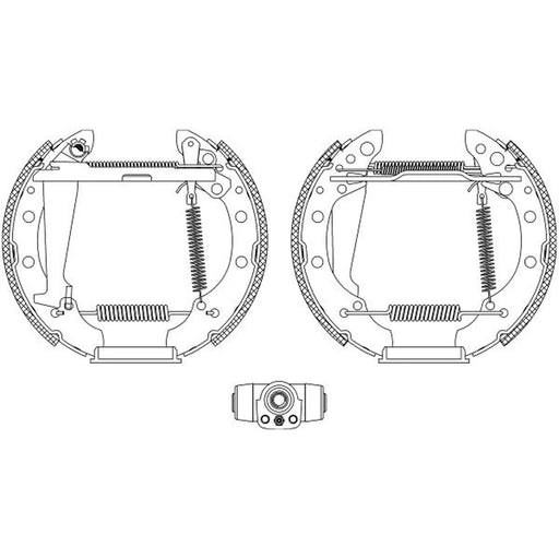 Mintex Brake Shoe Set Axle Kit MSP106