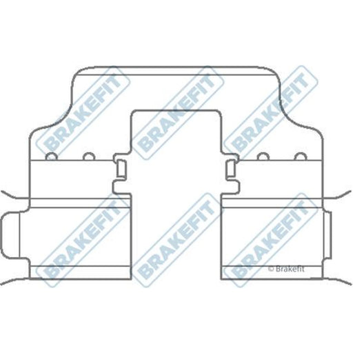 Apec Brake Pad Accessory Fitting Kit Rear BKT1059