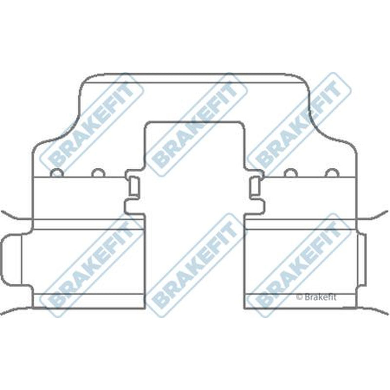 Apec Brake Pad Accessory Fitting Kit Rear BKT1059