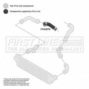 First Line Intercooler Turbo Charge Air Hose Lower FTH1079