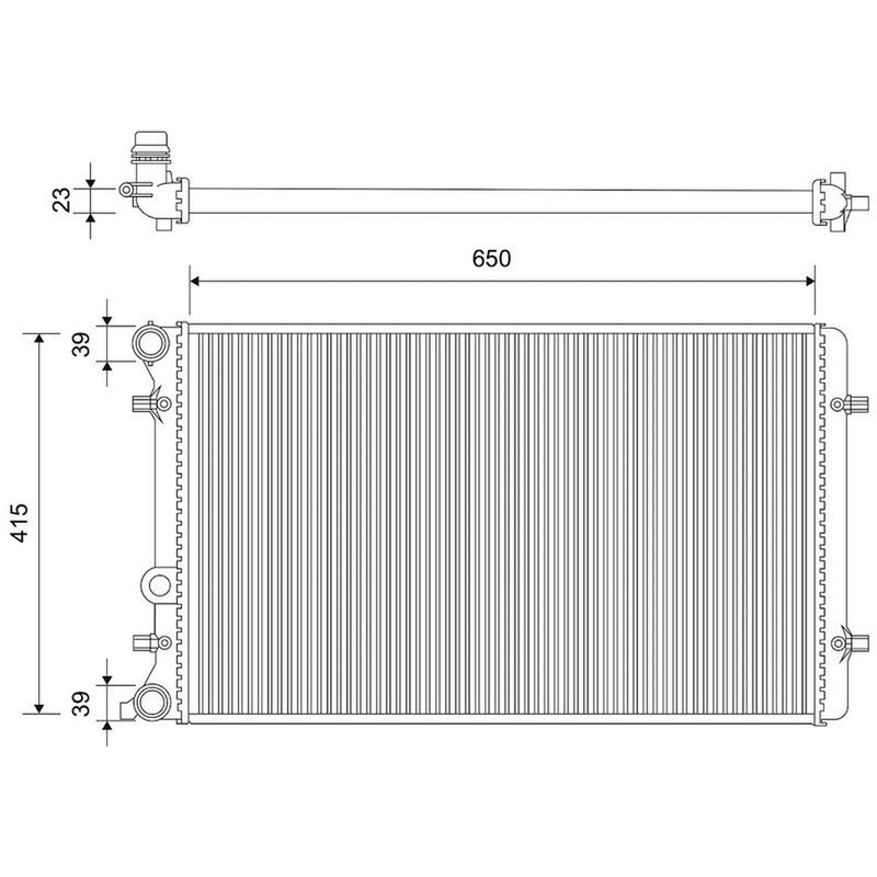 Valeo Engine Radiator 701541