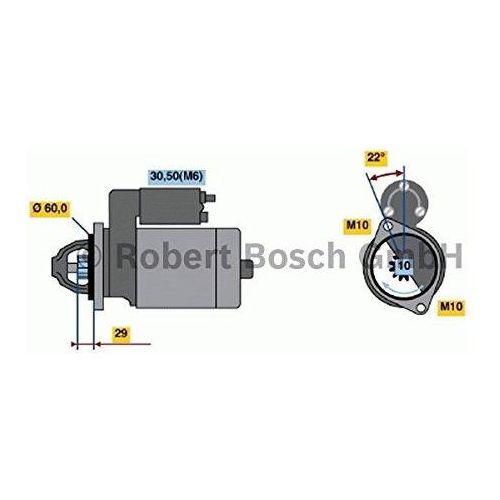 Bosch Reman Starter Motor 2132 0986021320 Bosch  - Town Parts