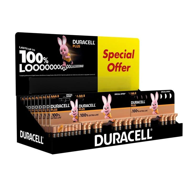 Duracell Battery Small CDU Display (10 x AAA & 24 x AA Packs) - S18722