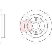 Apec 2 x Solid Rear Brake Discs DSK623