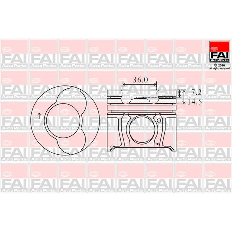 FAI Piston Cylinder Bore = PK3-000