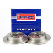 Borg & Beck 2 x Solid Rear Brake Discs BBD4211
