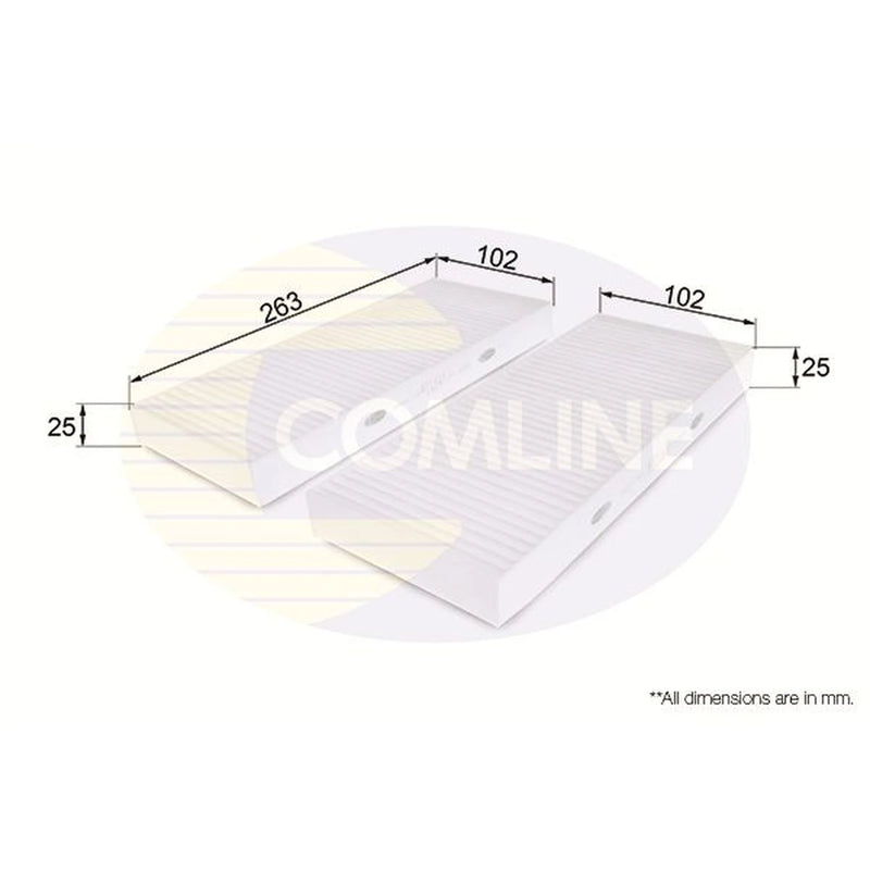 Comline Cabin Air Filter (Pollen Filter) EKF221