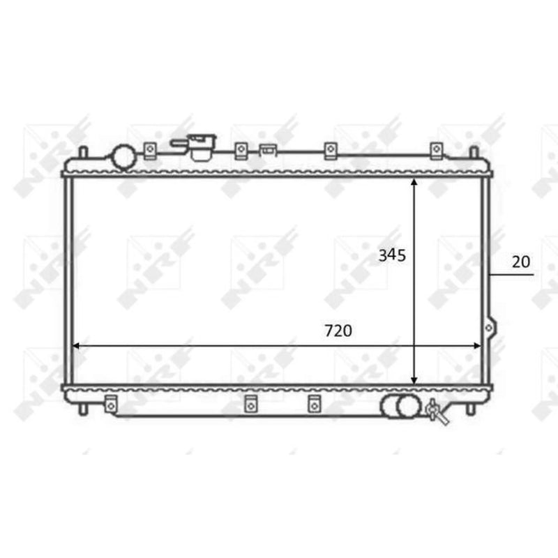 NRF Engine Radiator 59082
