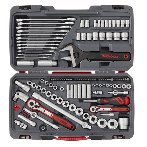 Teng Tools Socket Set MECCA PRO 127 Pieces 1/4" 3/8" 1/2" Drive
