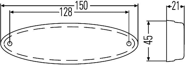 Hella 2PS 007 943-317 Side Marker Light