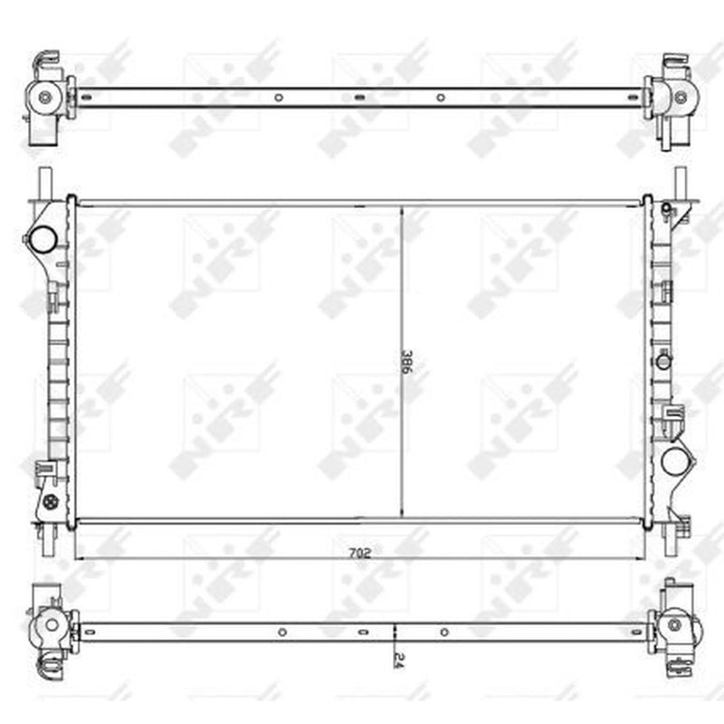 NRF Engine Radiator 54756