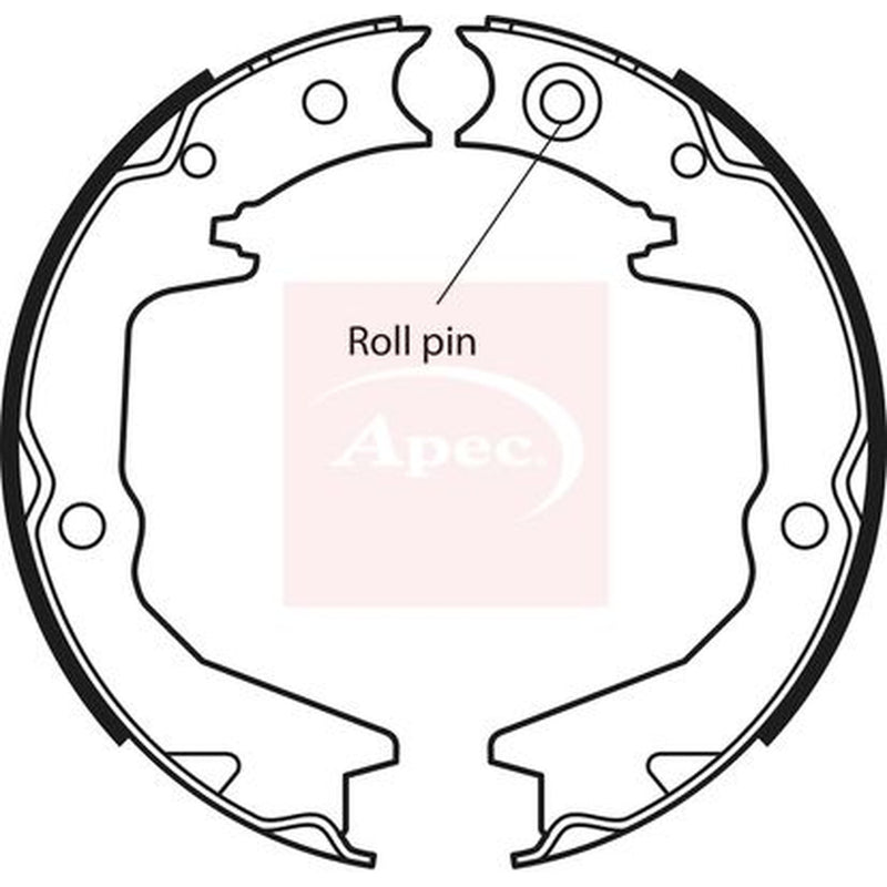 Apec Parking Brake Shoe Set SHU651
